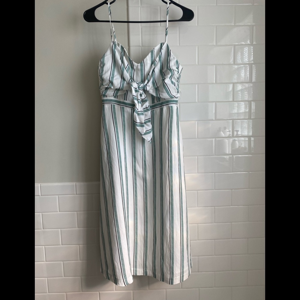 Lush Striped Midi Dress- NWT S, zipper fell off